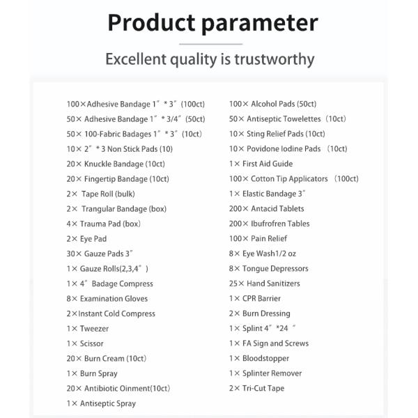 Home First Aid Box Emergency Medical Supplies Training Home First Aid Box 44cm