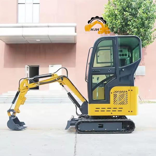 Crawler Digger Free Shipping Mini Excavator With Cabin 1 Ton 2 Ton JF Hydraulic Pump