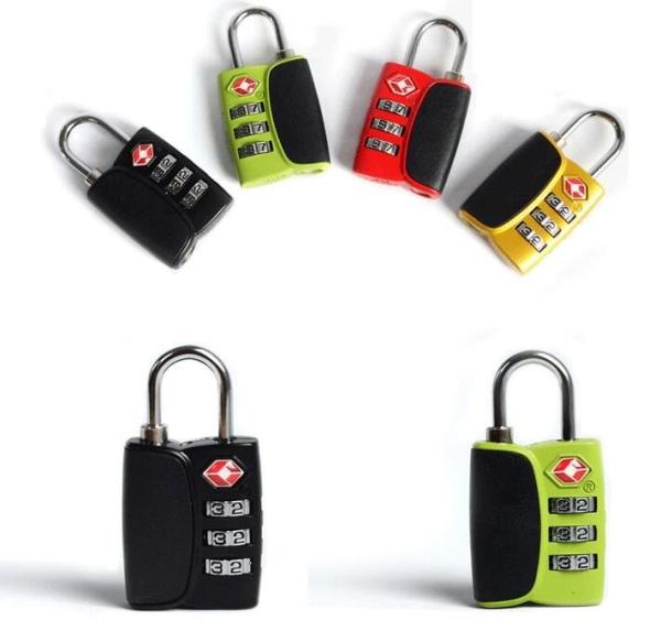 Zinc Alloy TSA travel lock& Fashion Design blue Tsa Luggage Lock& 64.7g Tsa Bag Number Lock