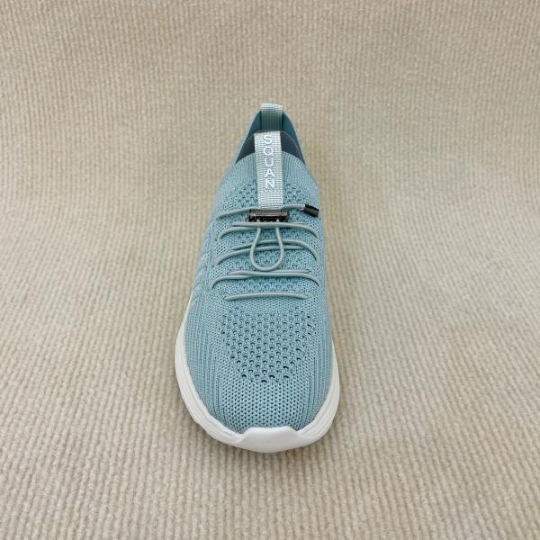Stylish blue soft bottom breathable ladies sport running shoes athletic