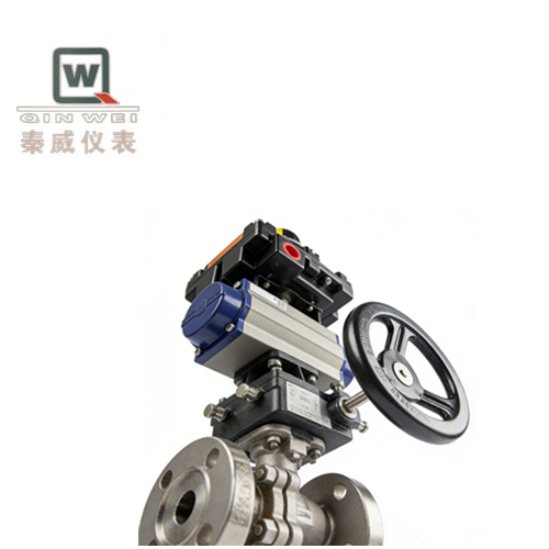Stainless Steel Pneumatic Ball Valve 220V 24V Three Way Explosion Proof
