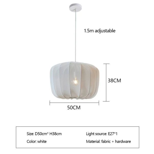 Nordic Designer Fabric Art Chandeliers Home Decor Retro Pendant Lamp (WH-VP-321)