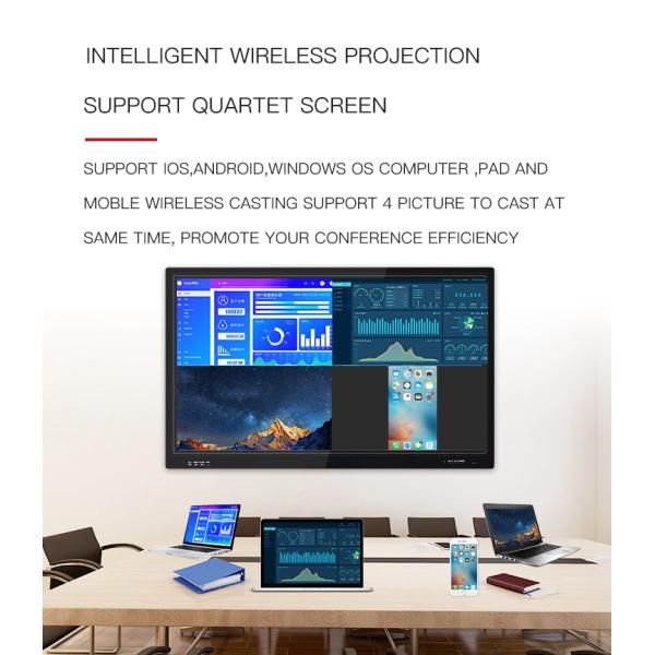 Умный класс электронное цифров взаимодействующее Whiteboard 86 дисплея LCD 100 дюймов