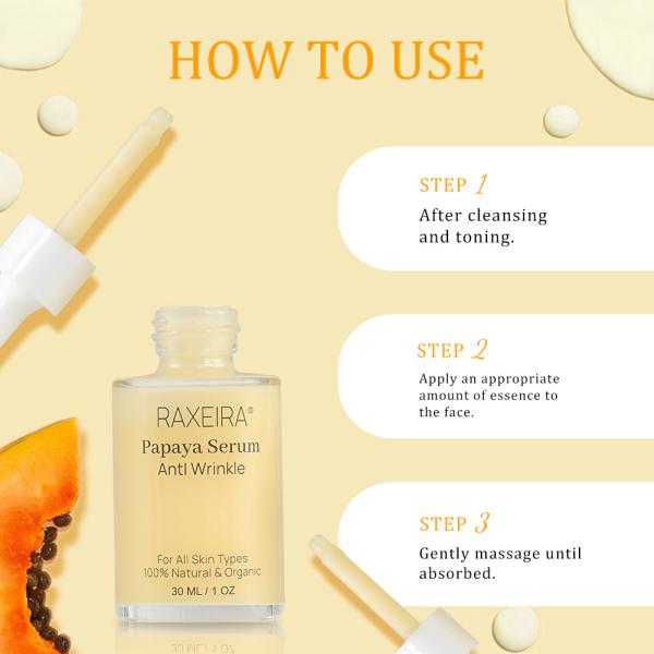 Liquid Papaya Organic Face Serum With Hyaluronic Acid Anti Wrinkle