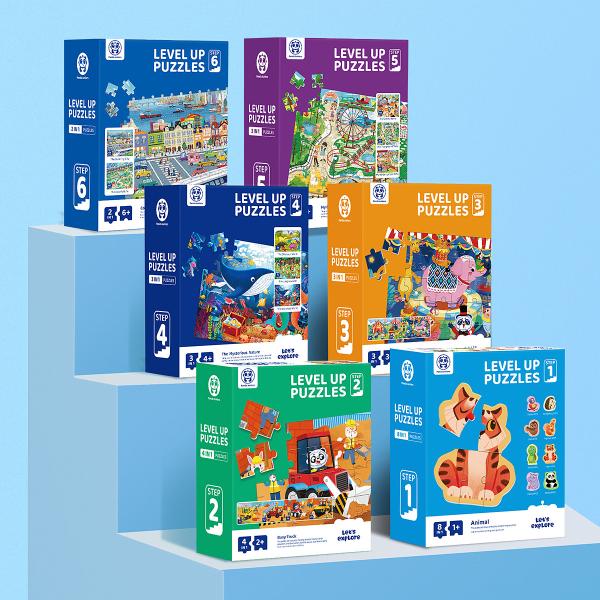 Panda Juniors Kids Ages 2 Up Educational Puzzle Toys For Level 2  Busy Truck