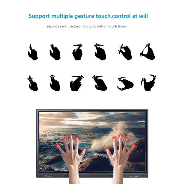 Large Multifuncation LCD Interactive Touch Screen All In One PC