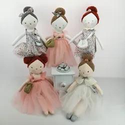 Wholesale Stuffed Toy Lovely Rag Girl Doll Wearing Tutu Dress Plush Ballet Doll Soft Toys