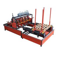 Máquinas de trabalho da madeira Máquina semi-automática de fabricação de paletes de madeira / Nailer de paletes