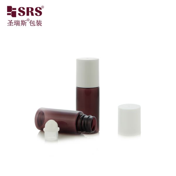 15ml PET Roll On Bottle Empty Plastic Roller Container for Essential Oil Eye Serum Body Care Liquid