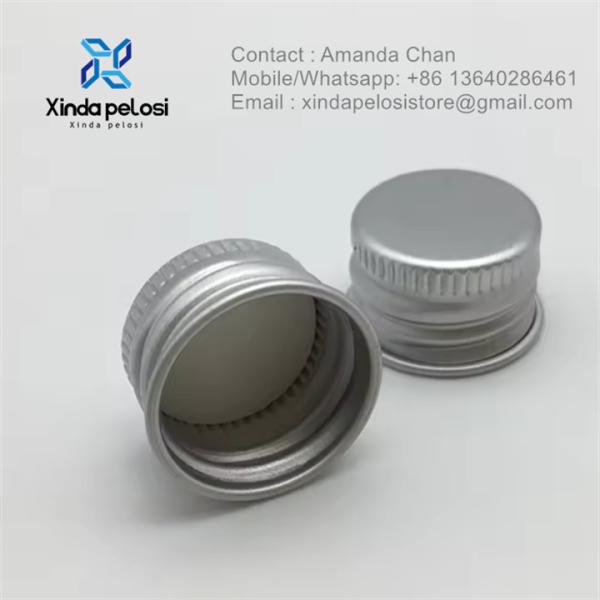 Food Grade Aluminum Cosmetics Lid Metal Aluminum Screw Cover Cap