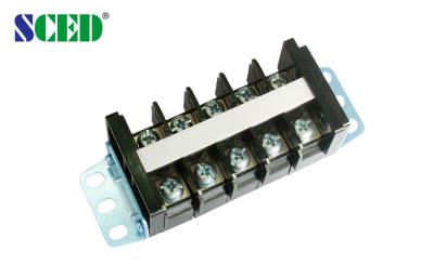 Passo 19.00mm do terminal de parafuso da montagem do painel do PC M5 bloco terminal do trilho de um ruído de 60 ampères