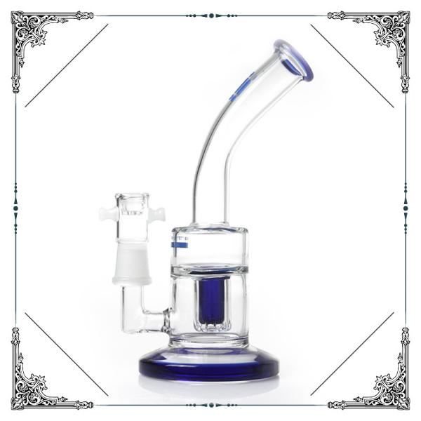 8.2 Inch Mini Grace Glass Smoking Water Pipe With Percolator Hookah Shisha Bongs