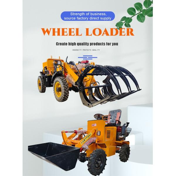 600 kg Machine Weight Customizable Logo Mini Telescopic Diesel Wheel Front End Loader