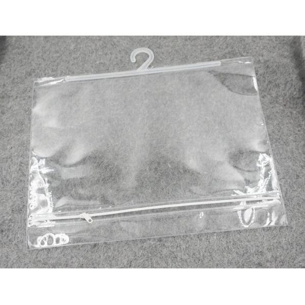 Biodegradable compostable Hanger Hook Handle Bag For Underwear Clothes, Rigid Snap Seal Handle Bikini Bag