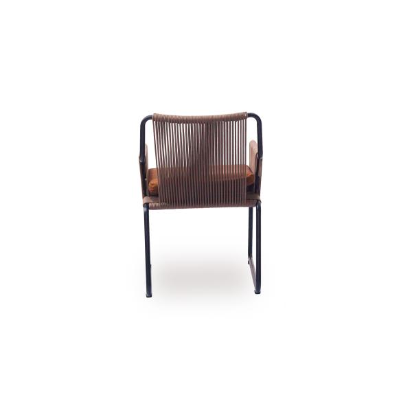 European Dining Modern Design Custom Rope Rattan Dinging Chair Restaurant Furniture