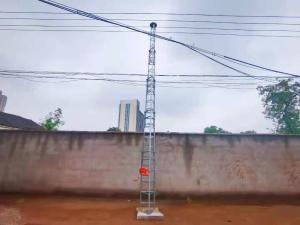 Crank Up Telescoping Tower Antenna 9m Winch Up Lattice Tower 30ft Heavy Duty