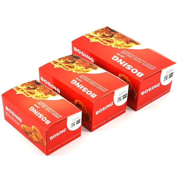 Food Grade Paper Pizza Packaging Box For French Fried Chicken