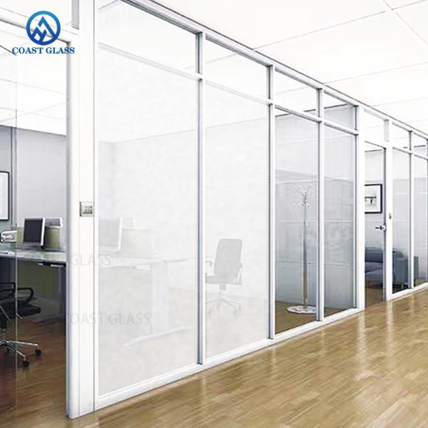 Tempered Smart PDLC Film Switchable Privacy Glas Energized Atomized