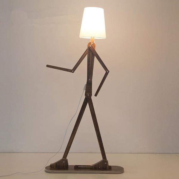 Nordic Wood Fabric Stand Light For Living Room Bedroom Study Art Deco Living room floor lamp(WH-WFL-07)