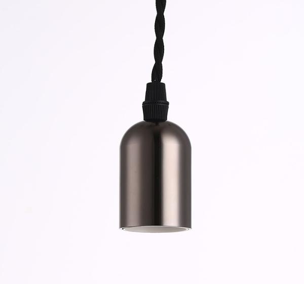 Durable Matt Black Pendant Light Socket  Ac85-265v Ce Rohs Certification