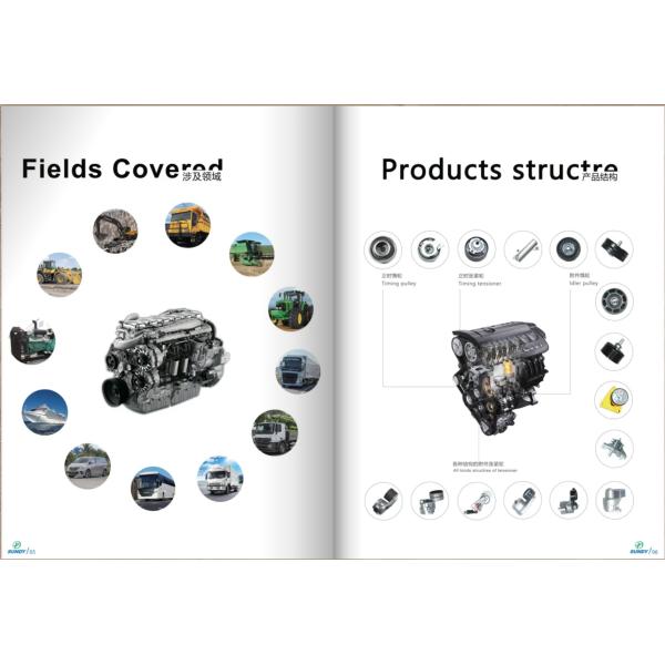 Poulie tendeur de courroie de camion MK667238 MK667237 Pièces de moteur pour Mitsubishi Fuso Canter