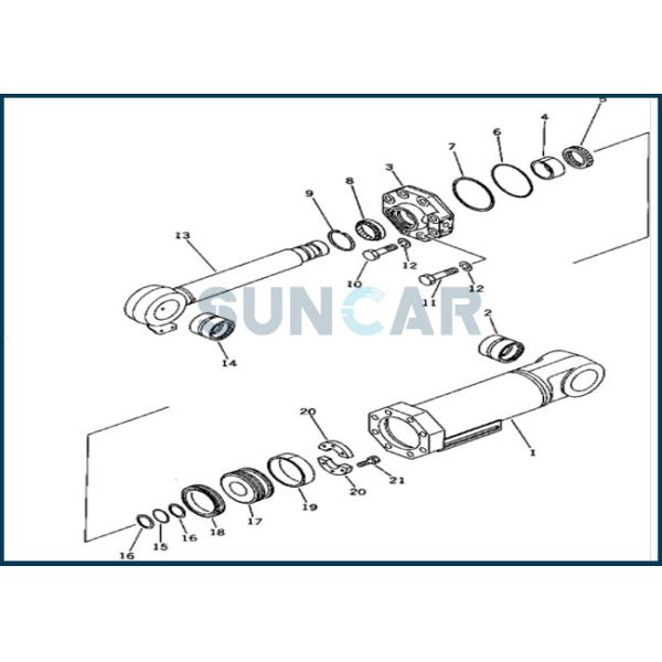 707-99-73010 sello Kit Service Kit Fits del cilindro de 7079973010 descargas con - una KOMATSU