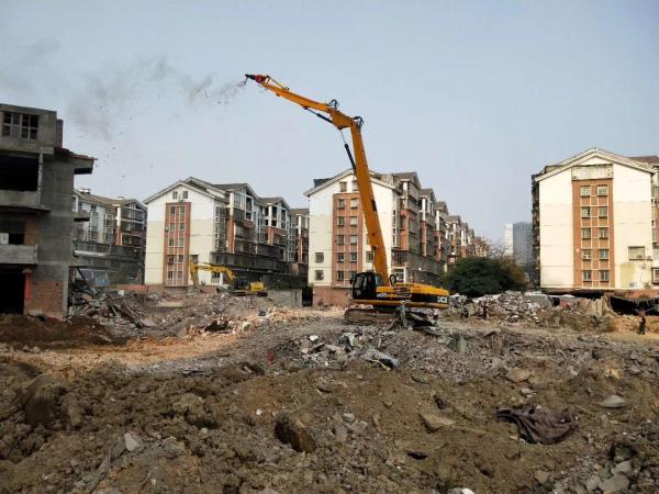 JCB 360 Erosion Resistant Demolition Arm , Practical Excavator Long Reach Boom