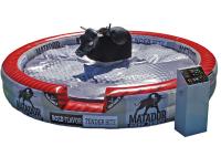 Taureau mécanique gonflable de luxe, rodéo mécanique Taureau de tapis gonflable rond de PVC