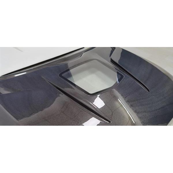 Capó de fibra de carbono estilo IMP para BMW M2 Serie 2 F22 F87 Cobertura del motor de fibra de carbono