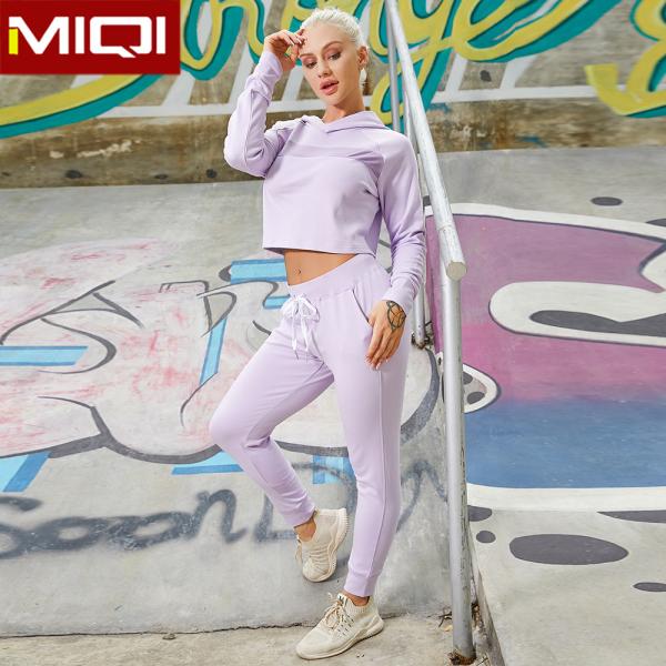 Workout Sports Soft Hoodies Pocket Women Athletic Joggers