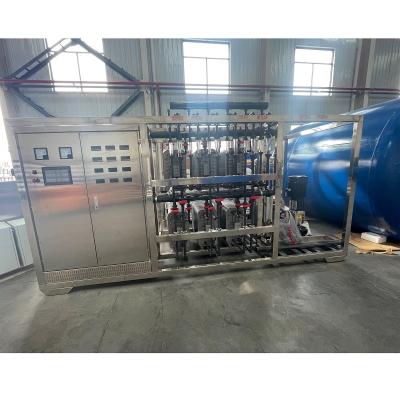 Módulo de eletrodeionização de 30 toneladas controlado por PLC para purificação de água ultrapura RO