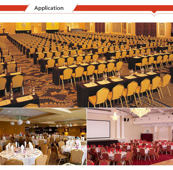 Стула бального зала свадьбы партия металла банкета гостиницы Stackable арендная 46x56x93cm