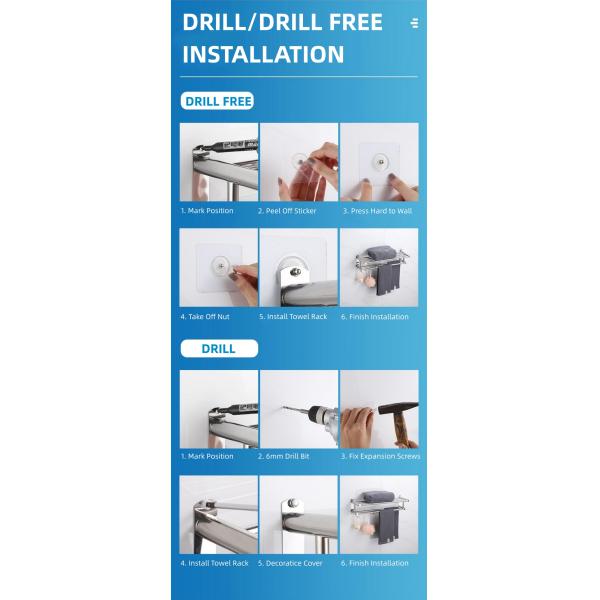 Europe Design Hotel Bathroom Shower Accessories 4 Piece Shower Set 304SS