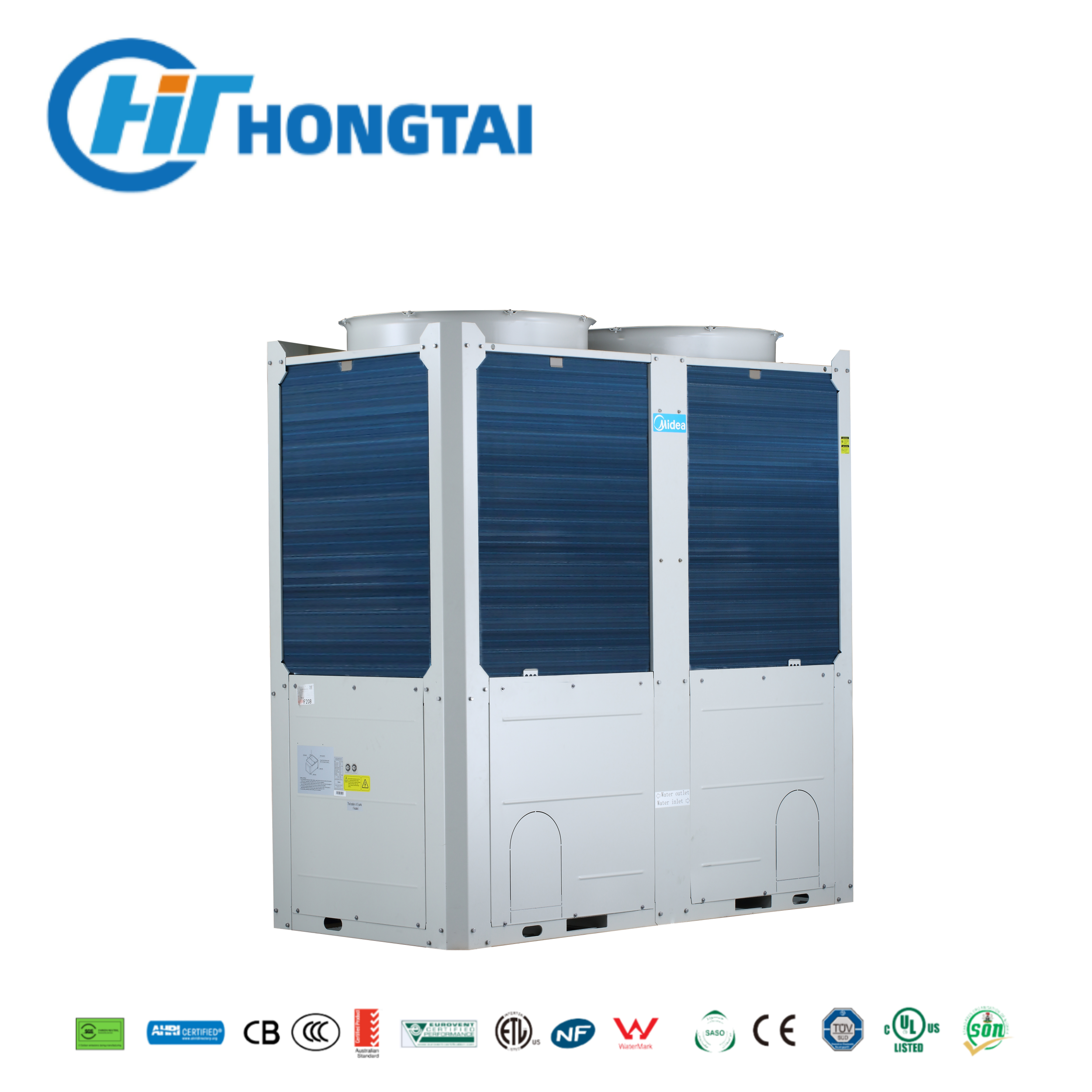 Air Cooled Modular Chiller 35-2,240 kW Modular Design Phased Chiller Plant T3 55°C Multiple Refrigerant Options