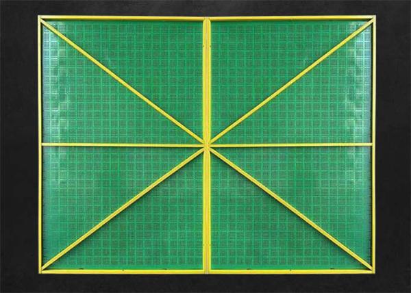 Perforated Metal Plate Climbing Perimeter Protective Safety Screens For Building Site