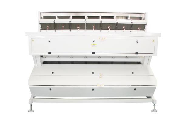 7つのシュートのトウモロコシ大きい容量色の分類機械よい安定性の白色