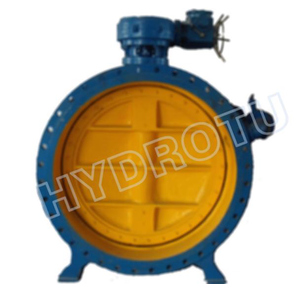 Dia. 50 - 3000 mm Electric / Manual Flanged Butterfly Valve For Hydropower Equipment