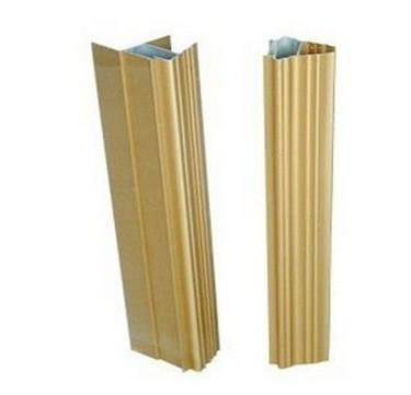 10 um anodizaram 6063 t5 expulsaram os perfis de alumínio para a luz das portas deslizantes/titânio escuro