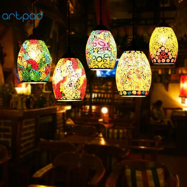Turkish Style Retro Vintage Pendant Light island lamp single glass pendant lighting(WH-DC-36)
