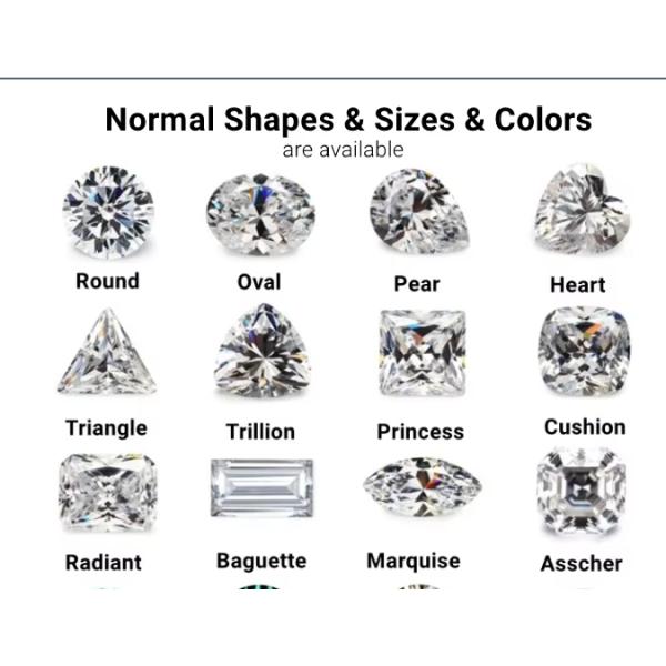 Gem Best Round Cut Dark Green Loose Mossanite Stone For Women's Wedding Bands Оптические спецэффекты Цветовая игра или огонь