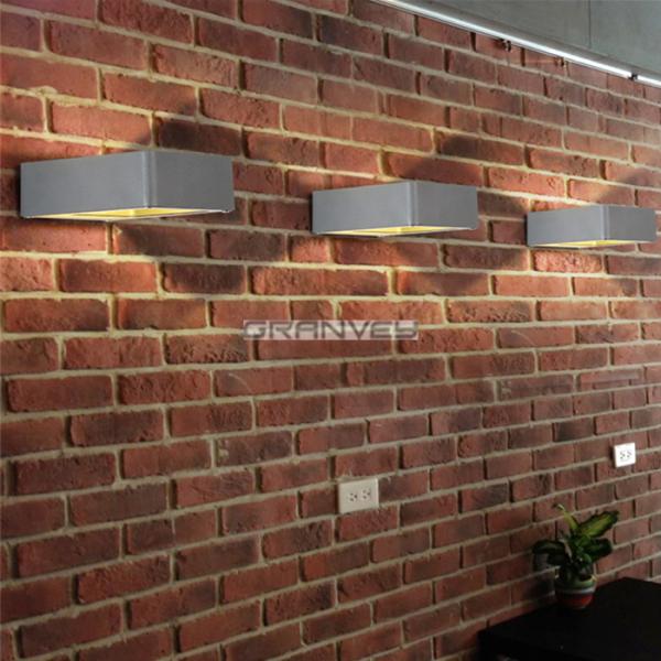 5Watt LED Outdoor Wall Lights Square Frame Aluminum Shell Shine Up And Down
