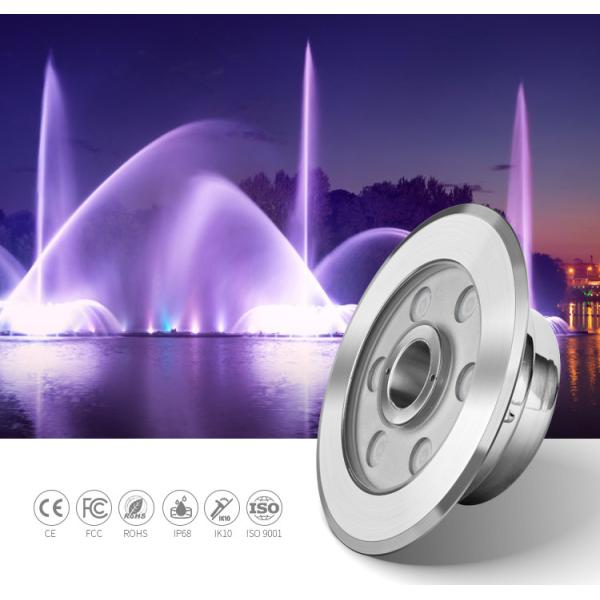 9W Color Change Garden Fountain Led Lights, Mini IP68 316L Stainless Steel Outdoor Fountain Lights
