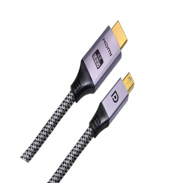4k Nylon Braided Mini Displayport 1.2 To Hdmi  Gold Plated
