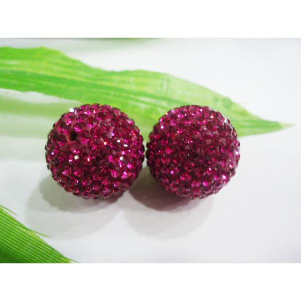 Jewelry Accessories Shamballa Crystal Pave Ball Beads 10mm For Bracelets / Necklace
