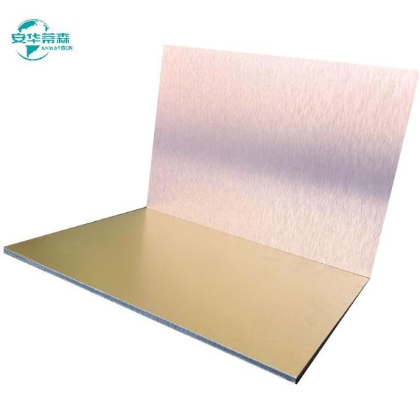 Modern 2440mm Brushed Aluminum Composite Panel Facade With 1220mm