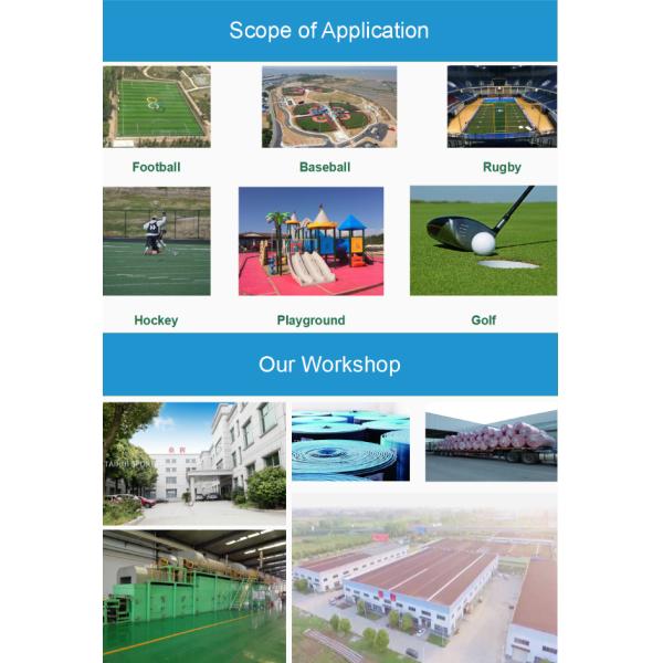 UV5000 8-20mm Polyethylene Shockpad Underlay para campos de fútbol / rugby / hockey Sin mantenimiento y excelente resistencia a los rayos UV