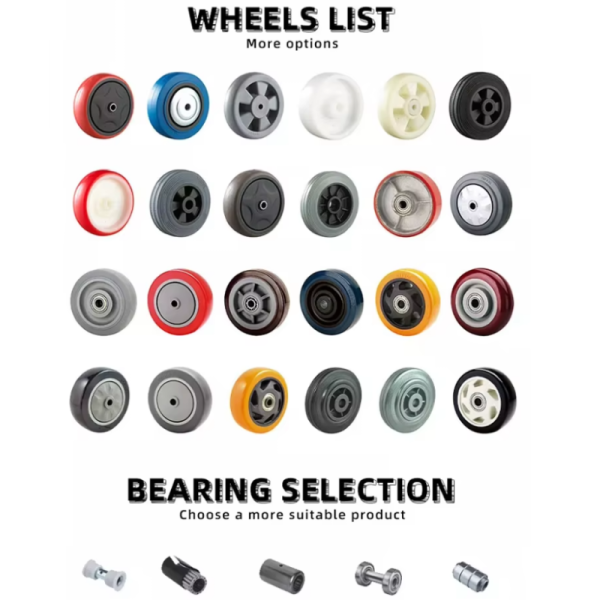 Industrial Casters offering strong load capacity and resistance to wear for movement of industrial carts and platforms