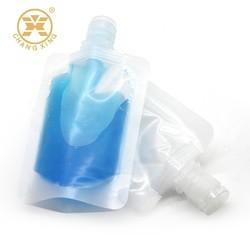 50ml bloqueiam o saco líquido de Jelly Clear Resealable Plastic Bags 8.6mm com empacotamento do bico