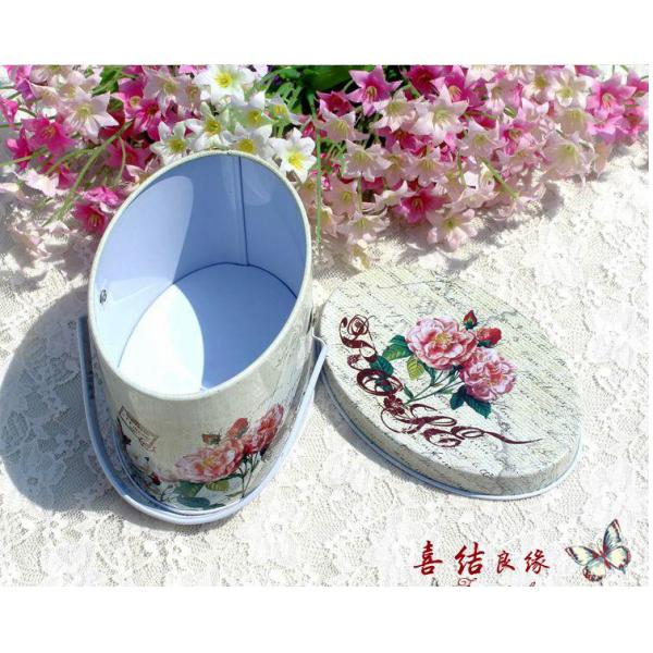 Custom Candy Jelly Mini Tin Box Removable Handle Recyclable Can