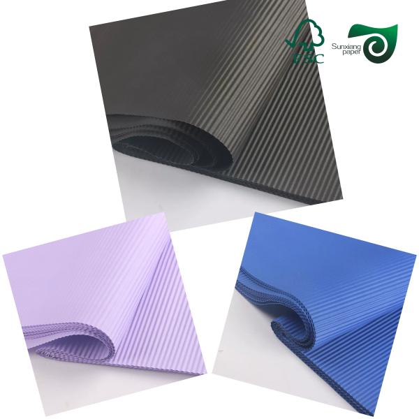 FSC 502mm  693mm Black E   Flute Corrugated Cardboard Sheets For Carton Packing
